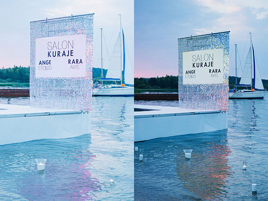 "Живая реклама" на показе свадебной моды салона Свадебный Дом Kuraje