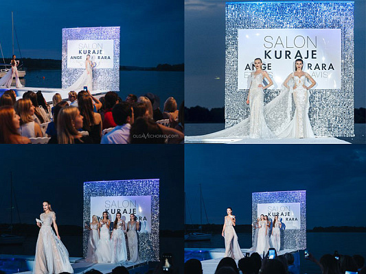 "Живая реклама" на показе свадебной моды салона Свадебный Дом Kuraje